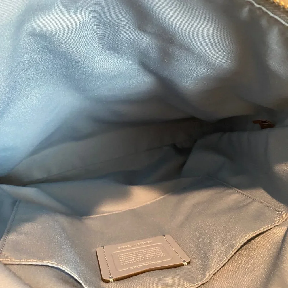 Coach Mae Crossbody Pebble Leather Bag - Cornflower Blue - Like New Condition - Picture 10 of 14